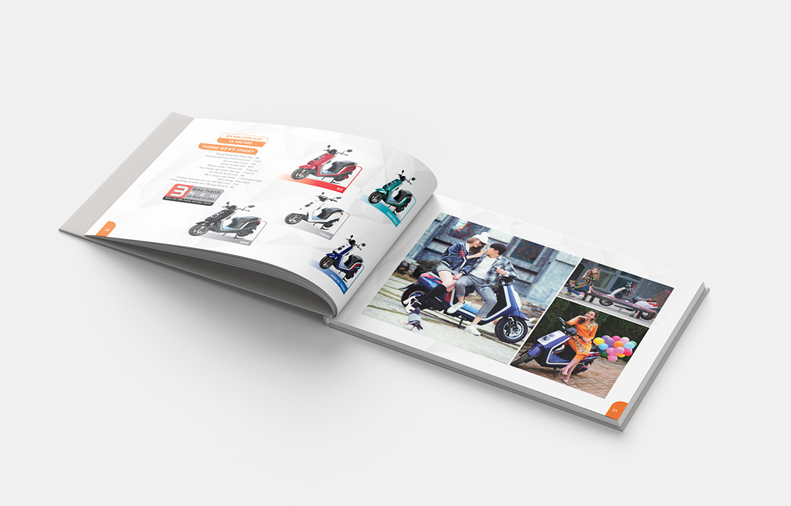 Anbico - Thiết kế catalogue doanh nghiệp xe đạp, xe máy điện Anbico